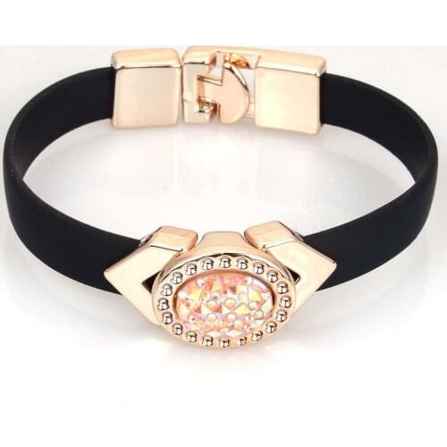 Hot classic fashion jewelry bracelets bangles fine leather wristband bracelets for women top quality 12pcs wholesale and retail