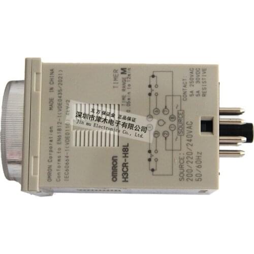 Time relay H3CR-H8L M/S timer AC220V S/DC24V/8 pin 6months warranty