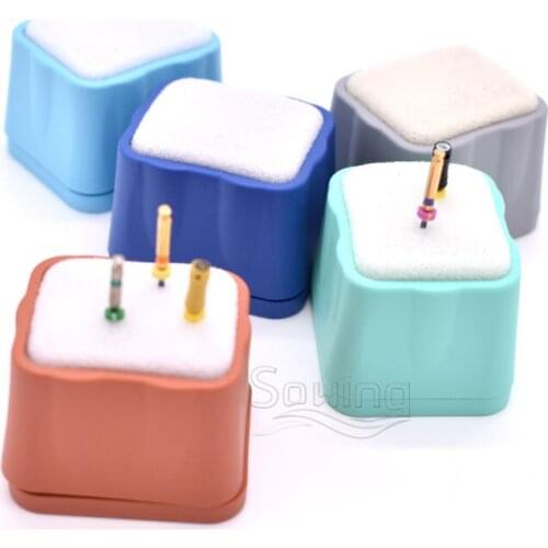 Dental Endo Cleaner Autoclavable Block Holder For Endodontic Files Root Canal Drills Dentist Tools Files Holder Reamer Box