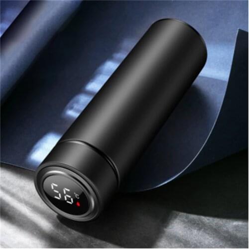 500ML Smart Insulation Cup Water Bottle Stainless Steel Thermal Mugs Led Digital Temperature Display Intelligent Insulation Cups