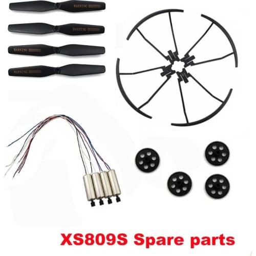 Visuo Xs809s Spare Parts Engines motor blade Main gear Propeller Guard Ring set