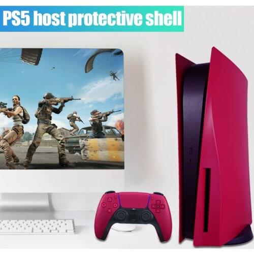 For Cosmic Red PS5 Protective Dustproof Case Driver/Digital Gaming Console Faceplate Cover Disc Skin Hard Shell for Playstation5
