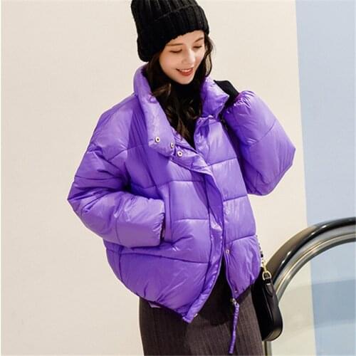 Women Parkas Cotton Padded Jacket New Fashion Womens Windproof Cotton Jacket Warm Outerwear Parka Winter