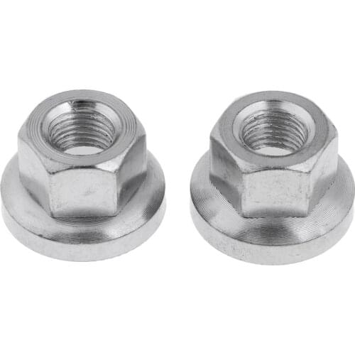 1 Pair DIY 9mm Stainless Steel Cycling MTB Bike Bicycle Rear Wheel Hub Axle Nut Mountain Road Bike Replacement Accessories