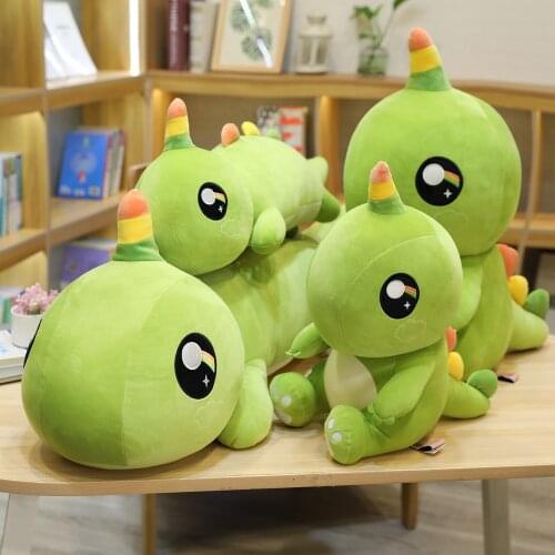 1pc 43/80CM Lovely Unicorn Dinosaur Plush Toys kawaii Stuffed Soft Animal Cartoon Dino Dolls for Kids Girls Birthday Xmas Gifts