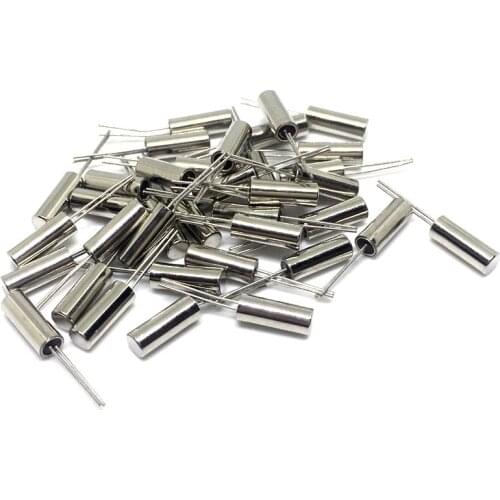 10pcs 32.768KHz 32.768 KHZ 32.768K Frequency Resonator Oscillator Quartz Crystal Cylender 3*8mm