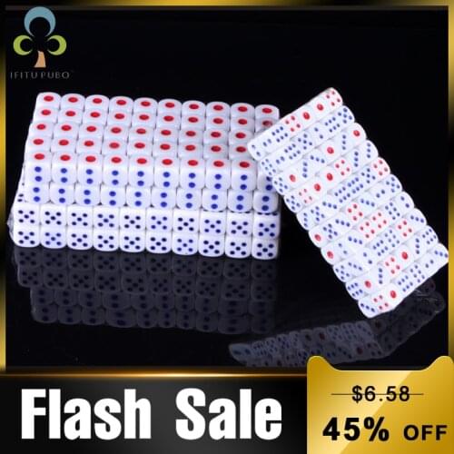 100 pcs 10mm/12mm Standard Dices Holiday Sale Enlightment Game Toy Club Bar Drinking Gambling Recreating Amusing Tools Toys GYH