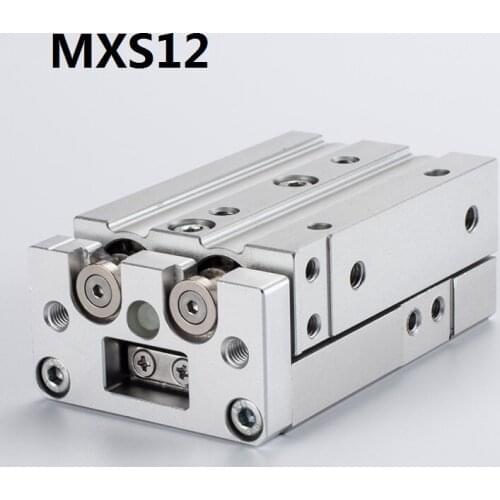 12mm bore MXS12 MXS Double acting air slide table cylinder Pneumatic slide MXS12-10 MXS12-20 MXS12-30 MXS12-40 MXS12-50 MXS12-75