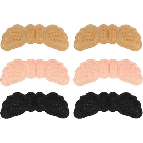 3pairs Pain Relief Loose Shoes Cushions Inserts Grips Liner Soft Heel Pad Patch Ensure Breathable Comfort Skin-friendlly