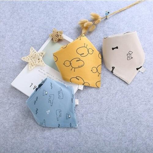 3pcs/set Baby Bibs Cotton Triangle Scarf Newborn Baby Bibs Infant Baby Bibs Feeding Cloth Baby Accessories