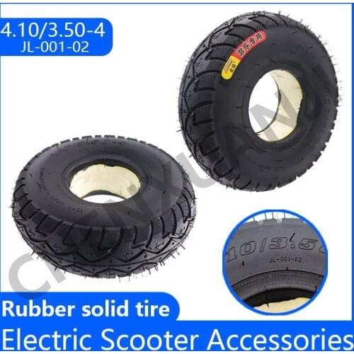 4.10/3.50-4 Solid Tire 4.10-4 3.50-4 Outer Tire Fit Electric 3wheel Electric Scooter Warehouse Car Explosion-proof Tyre