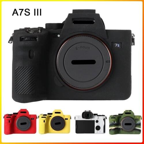 A7SIII A7S3 Soft Silicone Rubber Mirrorless System Camera Protective Body Cover Case Bag For SONY A7S Mark III Camera