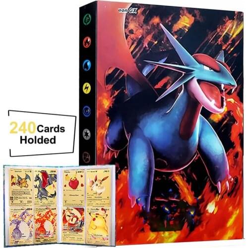 Album Pokemon Book 240Pcs Livre Pokémon Playing Game Card Collection Binder Cards Holder Folder Top Loaded List Kids Toys Gift