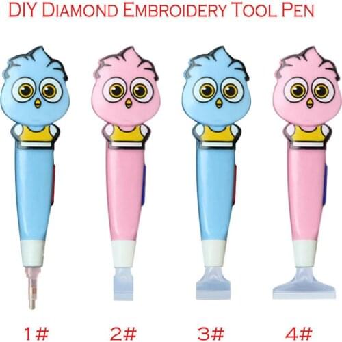 5D Diamond Painting Accessories Point Drill Pen With Light Clearer Easy DIY Diamond Embroidery Tool Cross Stitch Mosaic Pen