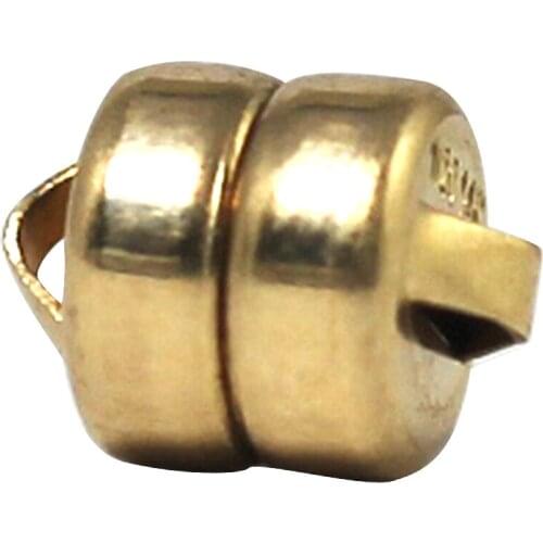 Beadsnice 14k Gold Filled Pendants Magnet Clasp Simple Round Dainty For Bracelet Necklace Accessories DIY Jewelry ID 38833