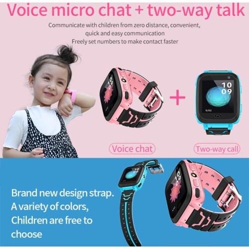 DS38 Children Kids Smart Watch Support SIM Card SOS Call Kids Tracker Baby Anti Lost Monitor For IOS Android