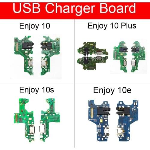 Charging USB Jack Port Board Flex Cable For Huawei Enjoy 10 10 Plus 10plus 10s 10E USB Charger Dock Connector Board Replacement