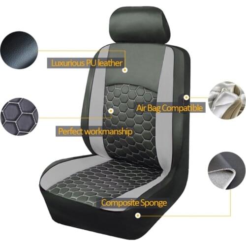PU Leather 2 Front Car Seat Cover Universal Fits Car Styling Car Seat Protector
