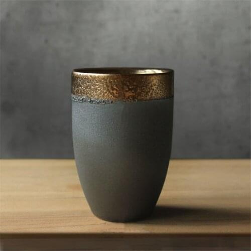 Japanese Style Coarse Pottery Coffee Mug Jingdezhen Ceramic Master Tea Cup Creative Vintage Office Milk Water Cup Drinkware