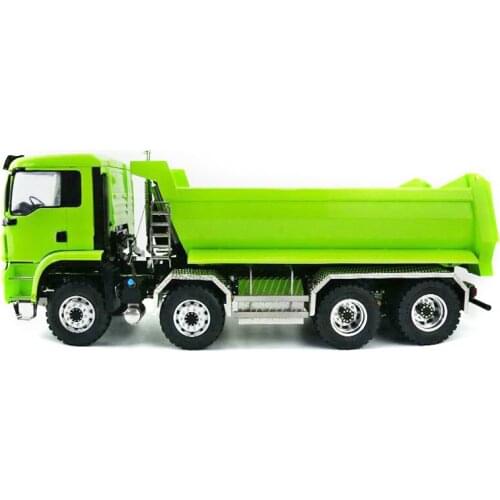 LESU 1/14 RC MAN Dumper Truck Motor 8*8 Front Hydraulic Lifting Painted Model THZH0488-SMT2