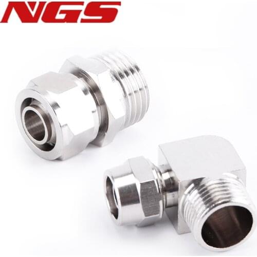 1/8 BSP Male Thread 6mm Tube Dia 90 Degree Quick Fitting Coupler 2pcs
