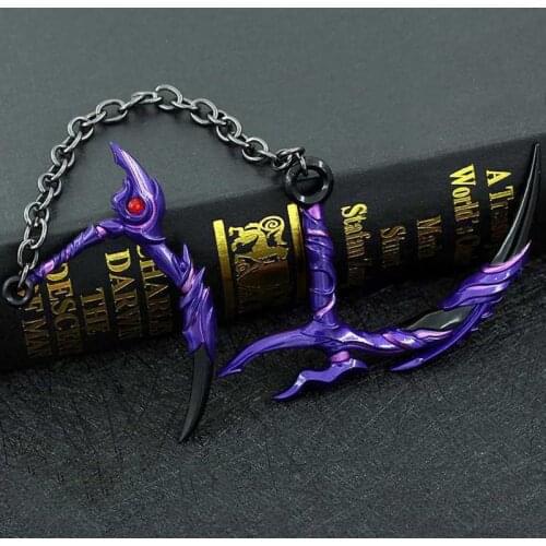 Alloy Sword Toy Animation Game Peripheral 28cm Cosplay Weapon Model Eight Spider Spear Weapon Model Metal Crafts Ornaments