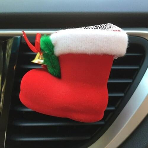 Multifunctional Christmas Boot Bell Car Air Freshener & Air Vent Organizer Auto Flavoring Car Smell Decoration Accessories