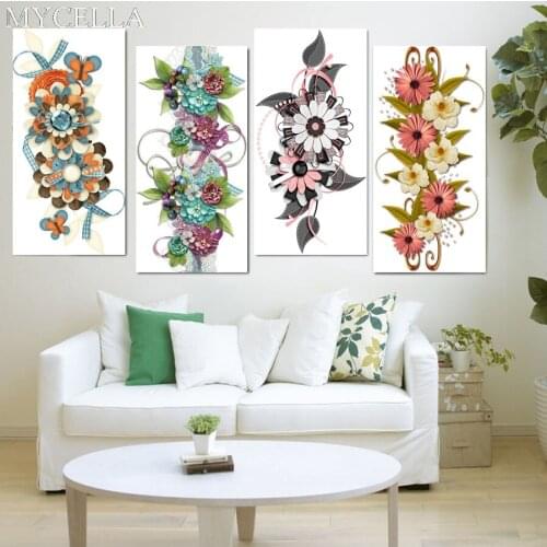 MYCELLA 5D Diamond Mosaic Full Diamond Embroidery Flowers DIY Diamond Painting Cross Stitch Crystal Sets Cloth Flower Decorative