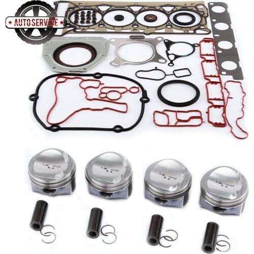 NEW 06H 107 065 BS Engine Piston Gasket Seal Ring Repair Kit For VW Golf Passat Jetta Audi A3 A5 TT 1.8TSI 06J198151B Pin 23mm