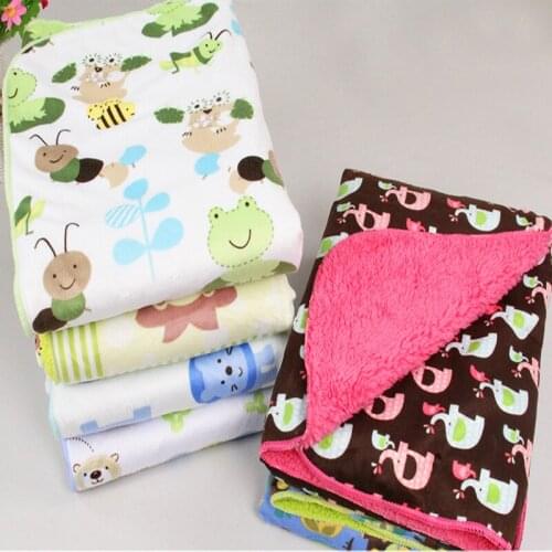 New Baby blankets thicken layer coral fleece infant bedding blanket swaddle bebe envelope wrap newborn baby