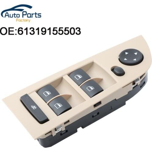 Beige Color New High Quality Electric Power Window Master Control Switch Lifter For BMW 61319155503 Autoparts