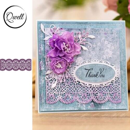 QWELL Lace Broder Metal Cutting Dies for Scrapbooking and Card Making Paper Embossing Craft New 2019 die cuts