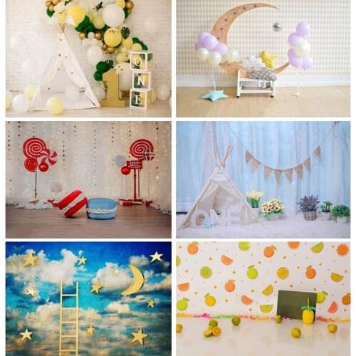 SHENGYONGBAO Birthday Photography Backdrops 1st Baby Newborn Portrait Photo Background Party Studio Photocalls 2021318ET-13