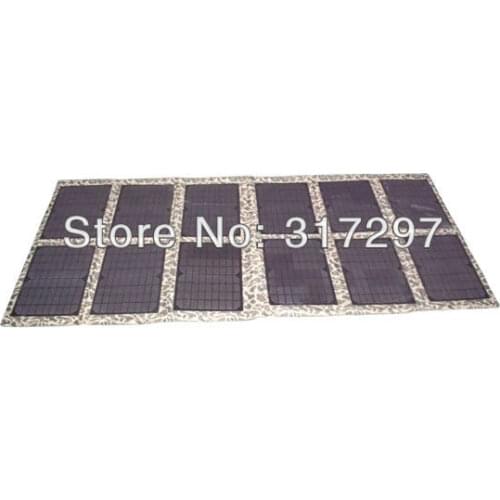 GGX ENERGY 120Watt Foldable Cloth Solar Panels Solar Powered Charger for Laptop/Computer/12V RV/Caravan/Car/Boat Battery