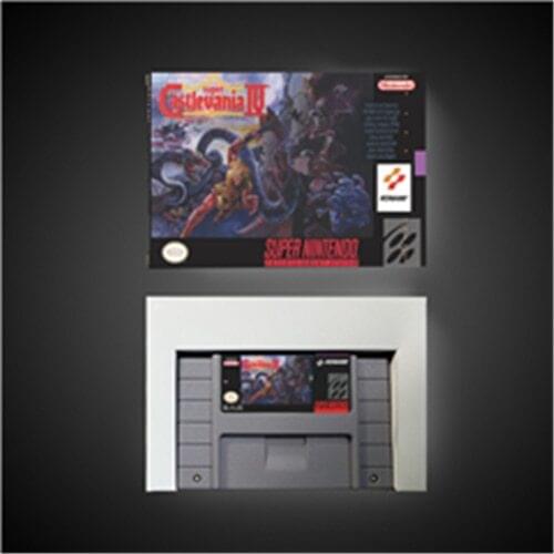 Super Castlevania IV 4 - Action Game Card US Version with Retail Box