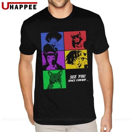 See You Space Cowboy Bebop T Shirt Boys Urban Fashion Shirts Homme Short Sleeve Cheap Branded Merch