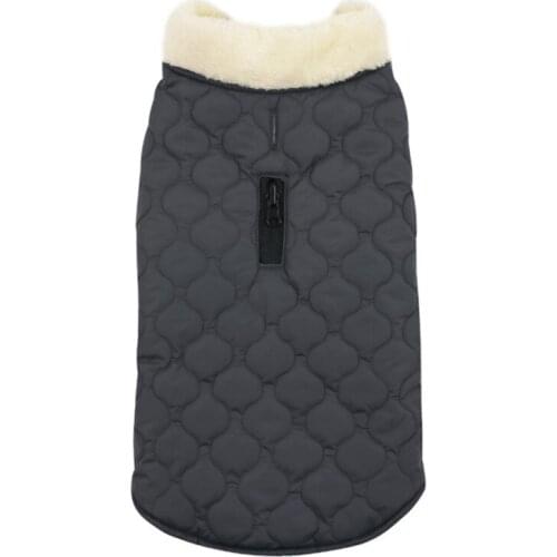 Pets Waterproof Windproof Plaid Dogs Coat Warm Double Side Wearable Jacket With Fur Collar Parkas For Dog Cat Down & Parkas