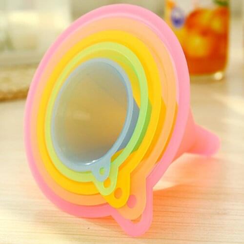 Candy Color Liquid Oil Funnel Oil Funnel Tool Plastic Liquid Household Kitchen Supplies Lab Funnel Supplies Easy To Clean