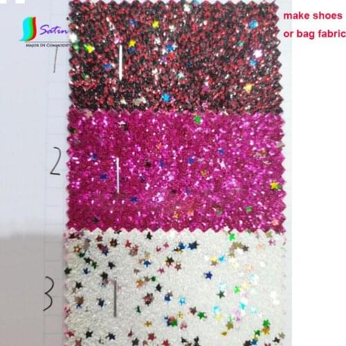 Colorful DIY Doll Bag Shoe Hat Pad Decorate Sofa Car Make Jewelry reflective Small Star Sequin Knitting Cloth
