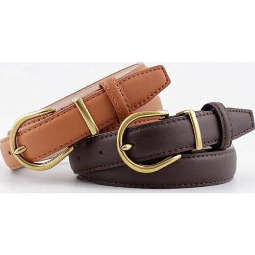 Women Belts with Golden Buckle 2020 New Fashion Designer Brand Waist Belts for Dress Vintage Ladies Corset Jeans Belt Hot Belts