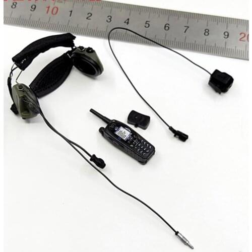 DAMTOYS DAM 1/6 78076 GIPN French INTERVENTION GROUPS MarseilleRadio Headset Communication Phone Model For Usual 12inch Doll