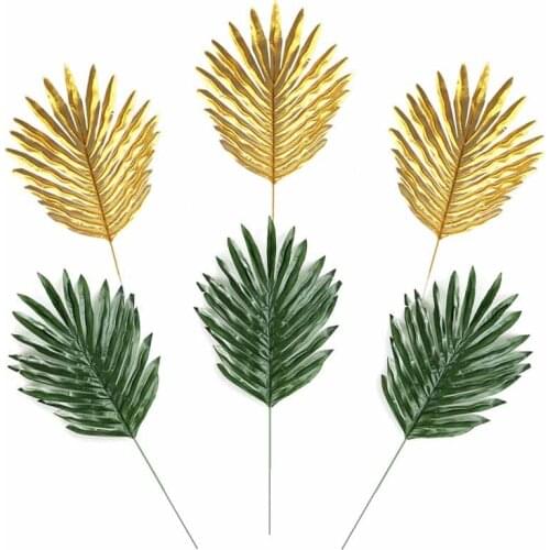 1pcs home garden decorated loose tail sunflower artificial plant decoration fake fern green leaf tree plant