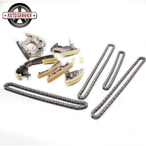3.0T 12Pcs Timing Chain Set Guide Rail Timing Chain Tensioner Kit For Audi A4 A5 A6 A7 Sportback A8 S4 S5 S6 S8 Quattro Q5 Q7 VW