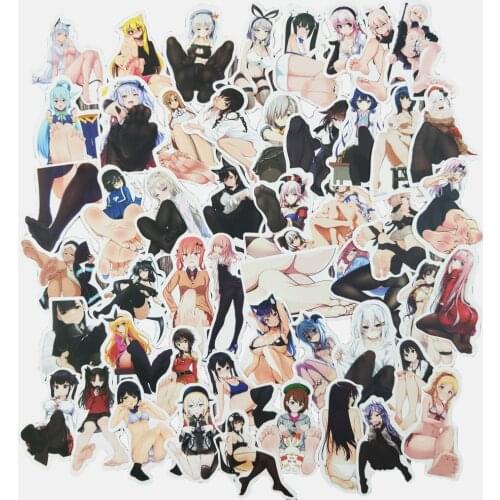 50pcs Anime Japanese Sexy Girl Beauty Foot Helmet Stickers DIY Car Guitar Suitcase Skateboard Laptop Luggage Graffiti Stickers