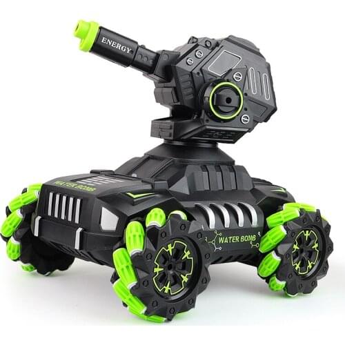 Remote control tank car can fire water bomb spray tank childrens toy watch induction remote control car rc cars rc drift car