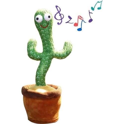 3 types Electronic Cactus Plush Toy 16 inch Cute Dancing Cactus With The Song Twisting Singing Plush Early Childs Education Toy