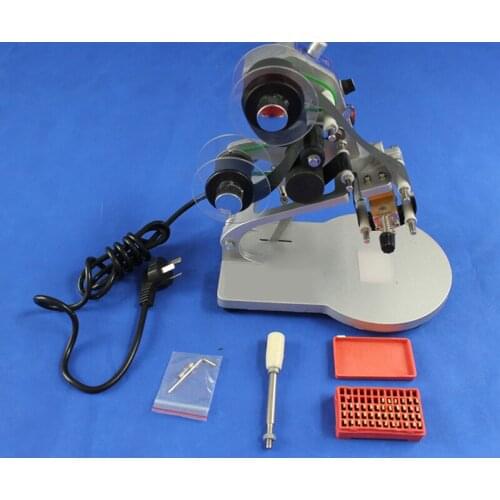 1 PCSHot Stamp Ribbon Coding Printer Express Manual Hot Foil Stamp Date Coder label printer ribbon coding machine