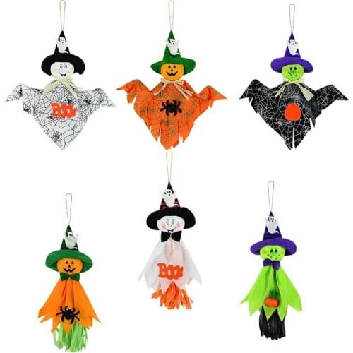 Halloween Ghost Hanging Decoration Indoor Outdoor Specter Party Ornament Pendant Props Haunted House Halloween Event Party Decor
