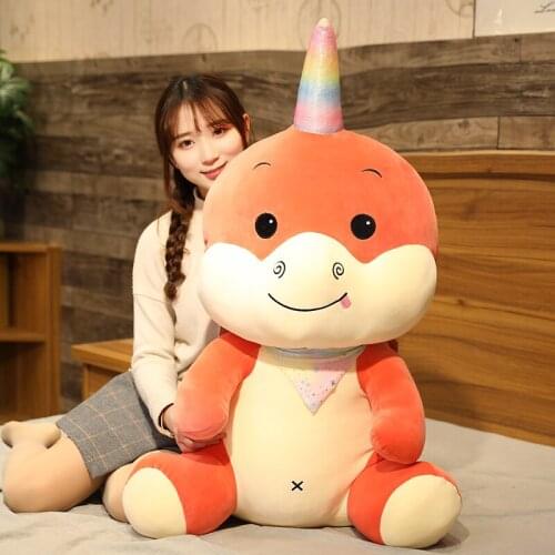 Hot Huggable Cartoon Anime Unicorn Flying Dragon Stuffed Animal Plush Toy Tall Unicorn Dinosaur Doll Doll Child Birthday Gift