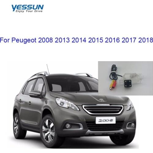 Yessun fisheye Rear view Camera For Peugeot 2008 2013 2014 2015 2016 2017 2018 CCD rear camera/car license plate camera
